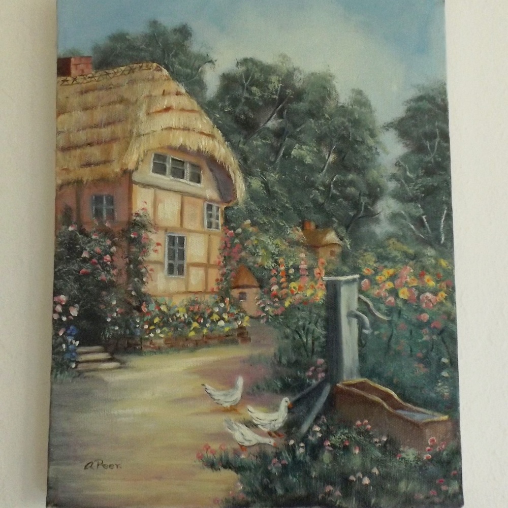 Anna Peer, SF oil painting 12" x 9" (#EV819) - Picture 3 of 7